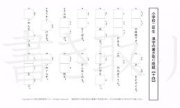 小学2年生で学習する160字の漢字をベースに、2年だけで400問近い書きとり問題を掲載しています。よく使う言い回しから、テストでよく出る問題もピックアップ。