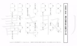 小学2年生で学習する160字の漢字をベースに、2年だけで400問近い書きとり問題を掲載しています。よく使う言い回しから、テストでよく出る問題もピックアップ。